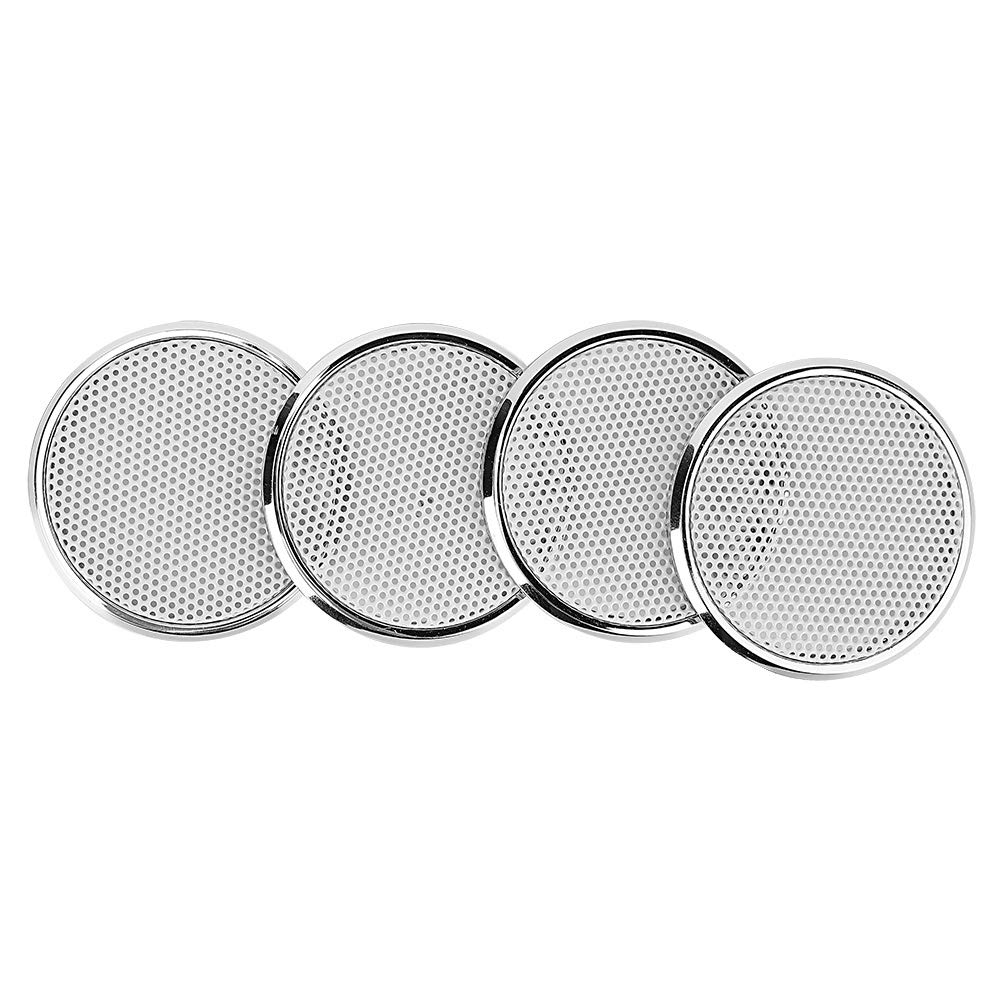 Speaker Grille, 4 Pieces 1 Inch Audio Speaker Grille Protective Decorative Audio Speaker White Grid