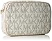 Michael Kors Women's Jet Set Crossbody Leather Bag, Beige, Large