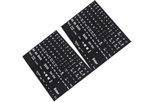 GRIRIW English Keyboard Letter Stickers 2Pcs Small Font Computer Laptop Keyboard Stickers for Desktop and