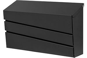 xhlokk Wall-Mount Mailbox for Outside, Rust Resistant Mail Box Wall Mounted Outdoor, Galvanized Steel Morden Mailboxes (No Keys Locking)