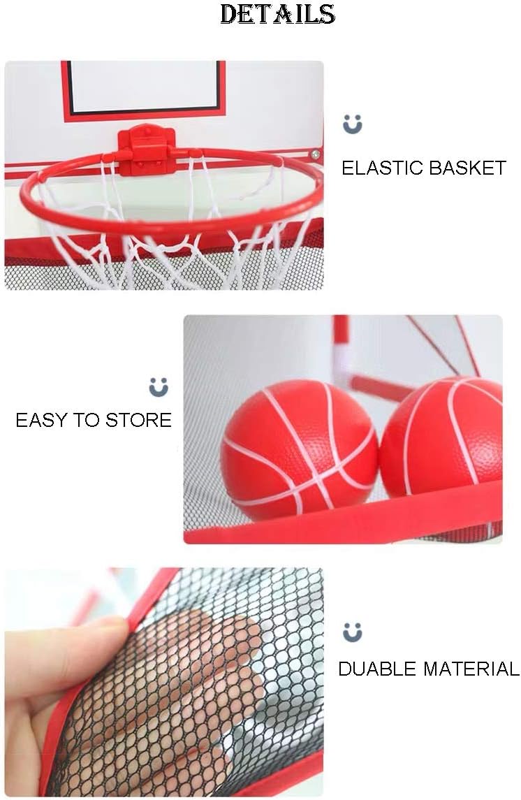 Ygo Basketball Arcade Game Basketball Hoop Shot Creator Indoor Basketball for Kids Home Basketball Court Includes 2 Balls and Inflator Adjustable Height : Sports & Outdoors