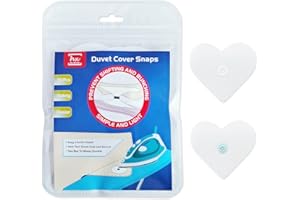 HX AURIZE 16 Pcs/Lightweight Duvet Cover Snaps Fasteners Comforter Holder Clips Keep the Corner Safe in Place (White)