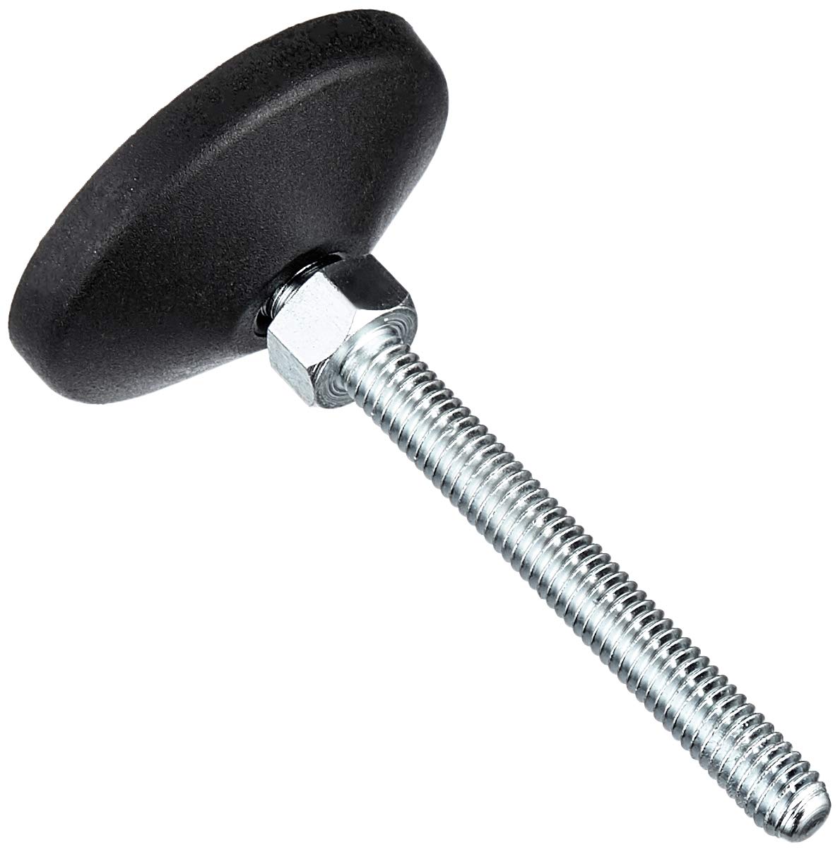 Kora Adjustable Feet M6 x 50 / Maximum Load Up to 100 kg (AEP 38) - Black, Industrial Furniture Legs - 4 Pieces, M6 x 100 mm, Suitable for Indoor Tables, Desks, or Workbenches