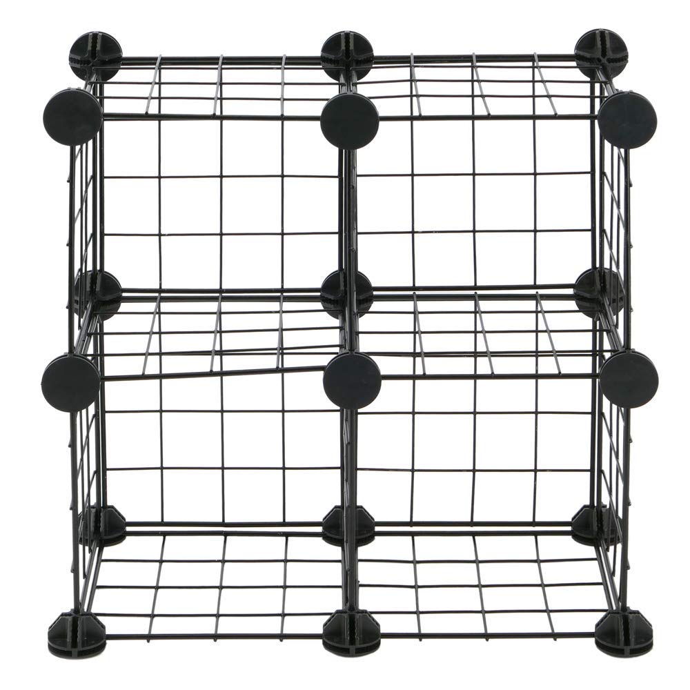 Armario Organizador Modular Estanterías de 4 Cubos de 17x17cm Metal