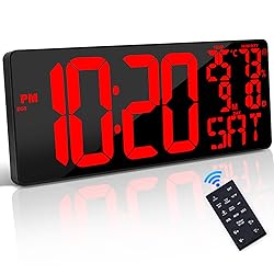 Xflyee [Oversized] 18" Large Digital Wall Clock