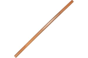 BambooMN 30 Inch Women's Carbonized Brown Bamboo Attack Middie Lacrosse Shaft Stick Handle, 2 Pieces