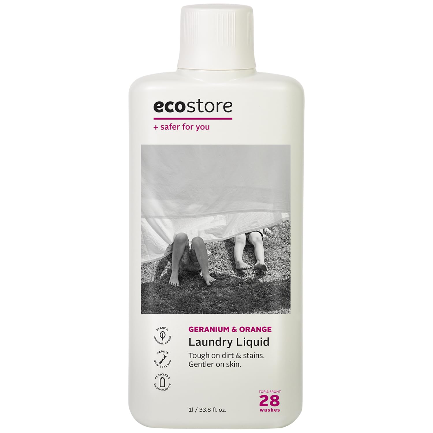 ecostore ランドリーリキッド ゼラニウム＆オレンジ 1L エコストアの商品画像