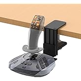 wuutyty Desk mount compatible with Thrustmaster T.Flight Hotas One/Hotas 4/Stick X,SimTask Farmstick,VelocityOne Flightstick,G Extreme 3D Pro USB Joystick,WINWING URSA MINOR Fighter/Airline Joystick