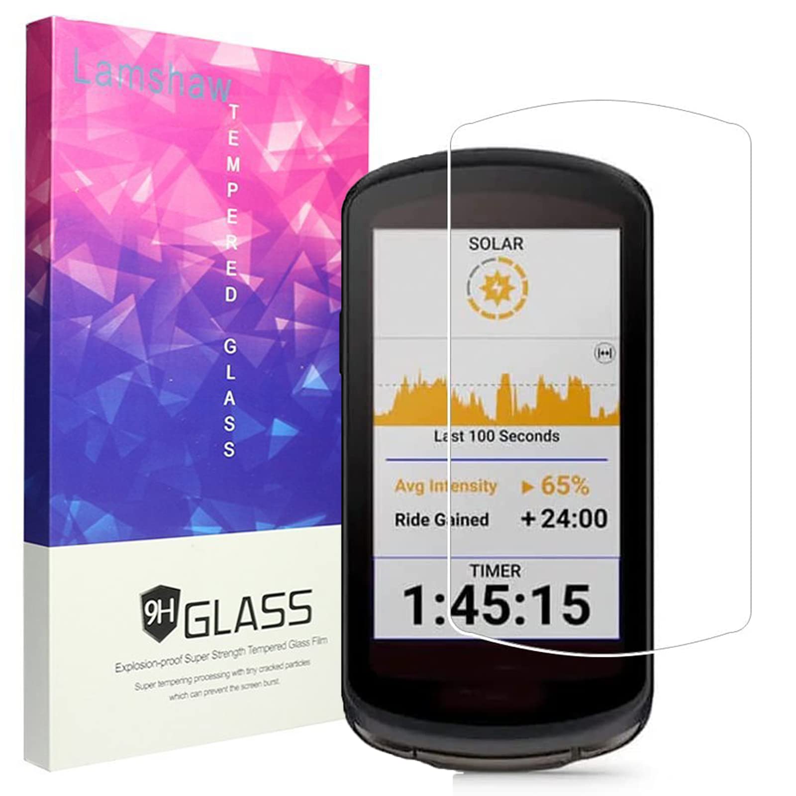 Compatible for Garmin Edge 1040 Screen Protector, onetuo [3 Pack] 9H Tempered Glass Screen Protector Film Compatible for Garmin Edge 1040 GPS Bike Computer (3 pack)