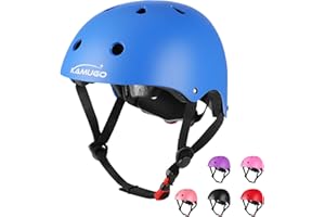 KAMUGO Kids Bike Helmet, Toddler Adjustable Helmet for Ages 2-14 Kids Boys Girls Multi-Sport Helmet for Skateboard Roller Skateing Bicycle Scooter Blance Bike