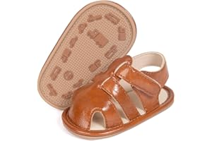 Miamooi Infant Baby Boys Girls Summer Beach Sandals Non Slip Soft Rubber Sole Toddler Outdoor Closed-Toe First Walker Shoes