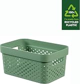 Curver Infinity Dots Set of 4 Rectangular Storage Boxes 4.5L Green view 2