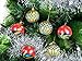 SANNO Christmas Tree Decorations Balls Ornaments Painting & Glittering Ball Shatterproof for Holiday Wedding Party, 6 Pcs, 60mm/2.36
