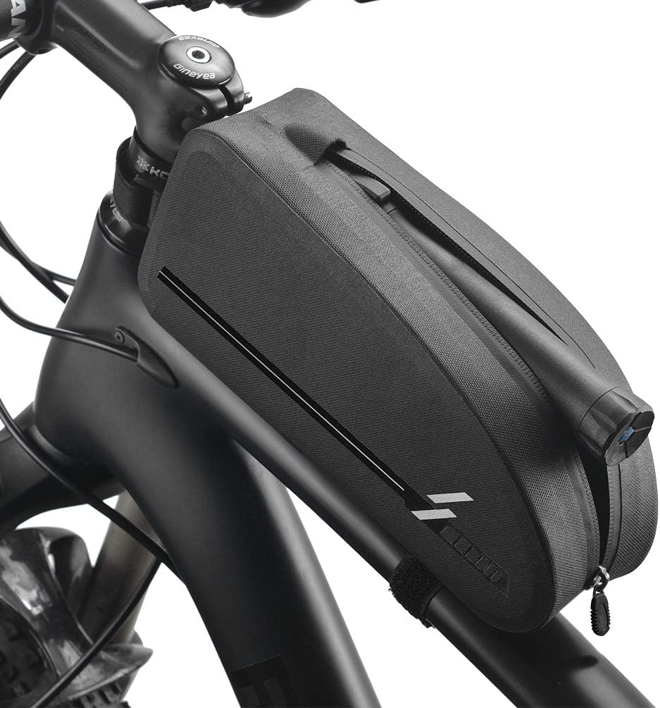 VOANZO Bike Frame Bag Waterproof Bike Top Tube Bag Triangle Large Capacity Bicycle Bag Professional Cycling Accessories (Size S)