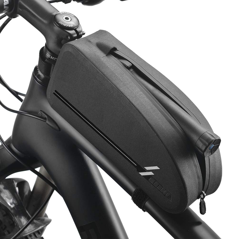 VOANZO Bike Frame Bag Waterproof Bike Top Tube Bag Triangle Large Capacity Bicycle Bag Professional Cycling Accessories (Size S)