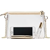 BS-VOG Clear Purse for Women - Stadium Approved Small Crossbody Bag with Zipper, Clear Stadium Bag for Concerts, Sports