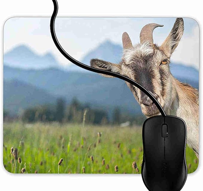 Gaming Mouse Pad Funny Goat Mousepad Non Slip Rubber Amazon.co.uk