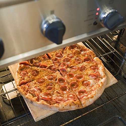 Pizza Stone, Culinary Expertise 12x12 Baking Stones Perfect for Oven Grill & BBQ - Thumbnail 3