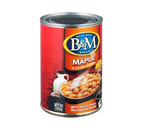 B&M BAKED BEANS, REAL MAPLE FLAVOR, 16 OUNCE