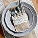 Ling's moment 10 Pack 4 x 8 Inch Natural Burlap Silverware Napkin Holders Cutlery Holders Pouch for Vintage Wedding Decorations Party Bridal Shower Table Setting Decorations