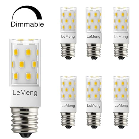 Amazon.com: LeMeng E17 Bombilla LED, intensidad regulable, 5 ...