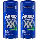 Arrid XX Extra Extra Dry Solid Antiperspirant Deodorant, Ultra Fresh, 2.6 oz (Pack of 2)