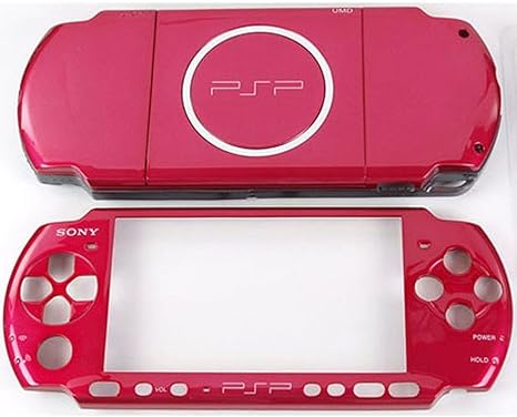 New Ersatz Sony PSP 3000 Konsole Full Gehäuse Shell Cover mit Button Set – Rot