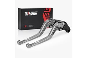 RKV86 Motorcycle Brake Clutch Levers Long for Honda Rebel/CMX 500/300 (17-22), CB599/CB600 (98-06), CB900/CB919 (02-07), VT750 (10-19), VT1300 (10-16), Fury (09-18), CB500F/CB500X/CBR500R(2022) Titanium