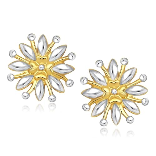 VK Jewels Stud Earrings for Women (Golden) (vker1315g)