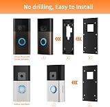 Dunear No-Drill Doorbell Mount for Video Doorbell 1 2 3 4 Battery Plus Pro view 5