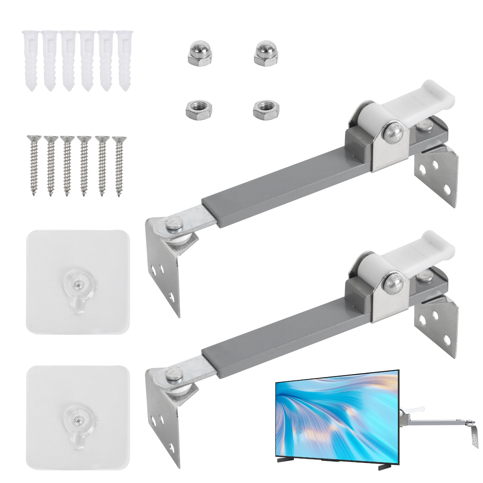 Anti-Tilt Anchor TV Straps, Anti-Tilt Anchor for Furniture, Wall Furniture Safety Straps for Children and Pets (5.5-7.8 Inch)