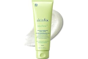 Skinfix Glycolic Renewing Scrub - 8 oz - Dual-Action Exfoliating Body Treatment with Lactic Acid - Smooths Rough Patches, Removes Flakes & Improves Skin Texture - Vegan, Cruelty Free