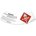 SmartSign "Propane - Class 2 Flammable Gas" Pack Of 25 Cylinder Labels | 2" x 5.25" Vinyl, Made in USA
