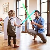 OSDUE Light Up Saber with Sound 7 Color Retractable LED Sword Toy Kids Teens view 7