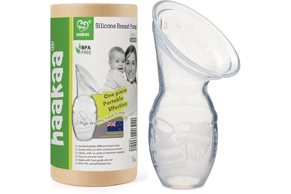 Haakaa Silicone Breastfeeding Manual Breast Pump Milk Pump 100% Food Grade Silicone BPA PVC and Phthalate Free