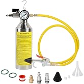 AC Flush Kit Pressure Regulating&amp;Relief Valve AC Cleaner Real-time Monitoring Pressure Gauge AC Cleaning Kit with Spray Head &amp; Hook &amp; 3.5FT Hose&amp;Fitting for Air Conditioner Pipe, Condenser, Evaporator