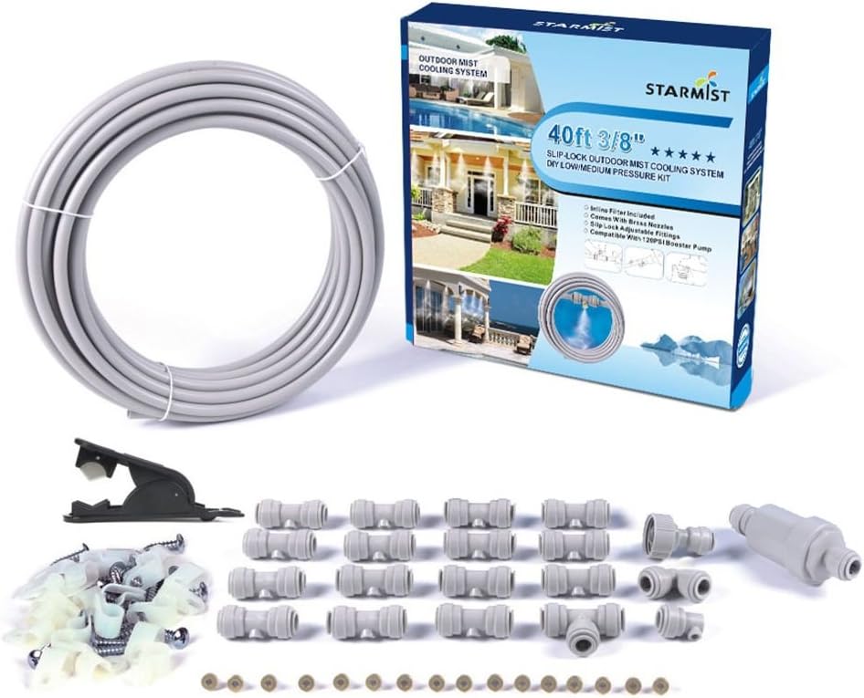 Starmist Premium Deluxe Misting Kit, 40'
