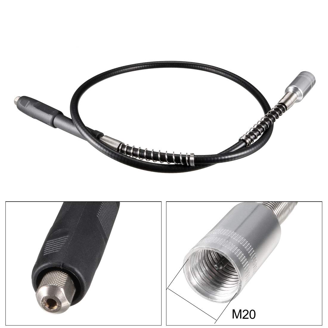 uxcell Flexible Shaft Rotary Tool Flex Shaft Attachment 39 inch