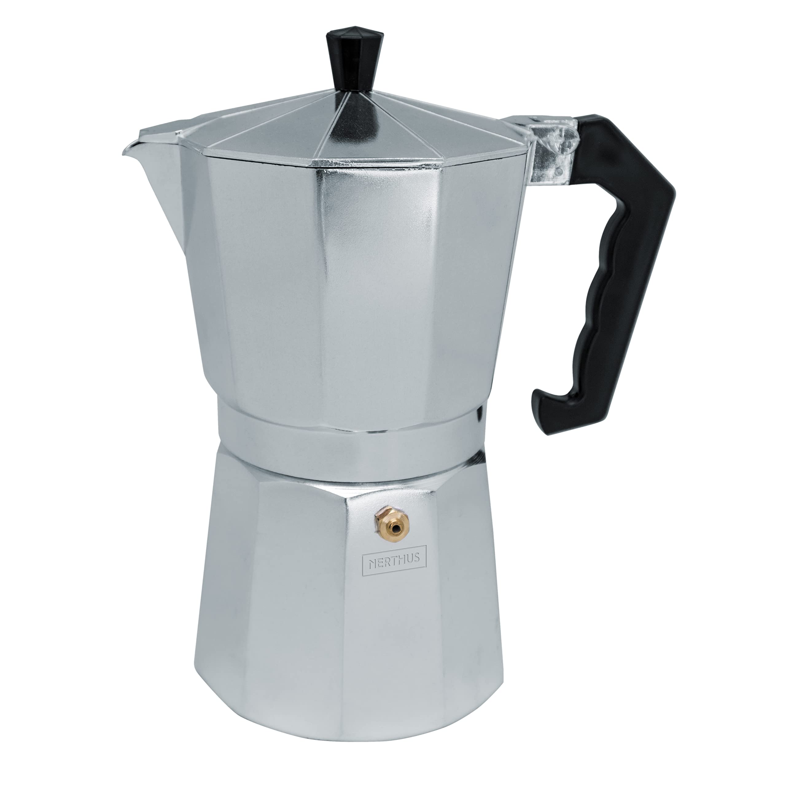 NERTHUS FIH 835 Induction Coffee Maker 9 Cup Classic Italian Coffee Maker