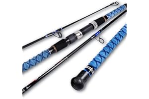 Fiblink Surf Spinning Fishing Rod Carbon Travel Surf Rod 2 Piece/3 Piece/4 Piece Spinning Fishing Rod 9'/10'/11'/12'/15'