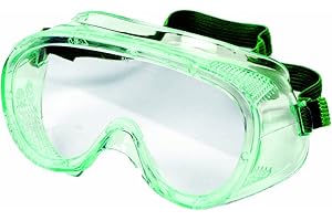 Sellstrom PVC Lightweight Direct Child Size Economy Goggle, Green Tinted Body, Clear Anti-Fog Lens, S83010