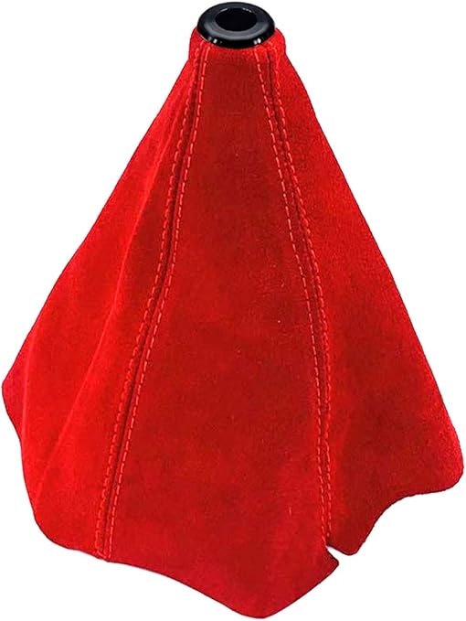 Amazon Morytrade シフトブーツ シフトノブカバー 車 トラック 軽自動車 汎用 軽トラ マット レザー 赤 シフトレバー 車 バイク