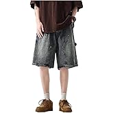 QJK Streetwear Baggy Summer Jorts Y2K Shorts Vintage Acid Wash Jean Shorts Fashion Jorts