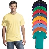 Gildan Men's Heavy Cotton Short Sleeve T-Shirt, Style G500, Multipack of 1|2|4|6|10, Make Your Own Customized Set! SETOF-10-M Multicolor