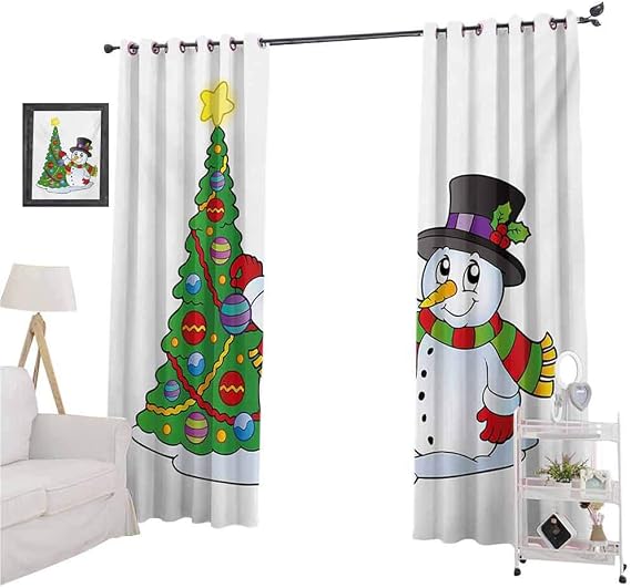 Amazon.com: Aishare Store Blackout Curtain, Lovely Character Near a