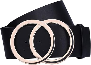 black wide belt womens