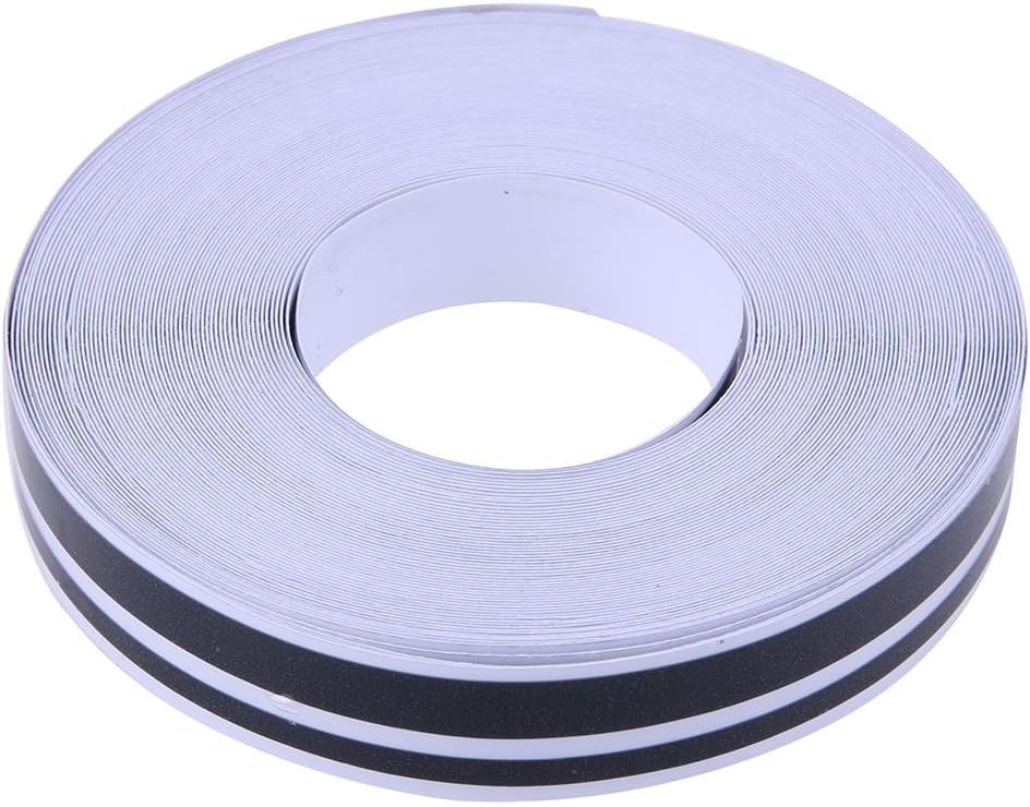 Asiproper 32ft 4mm X 2mm Pinstriping Pinstripe Vinyl Tape Sticker Double Line (Black)