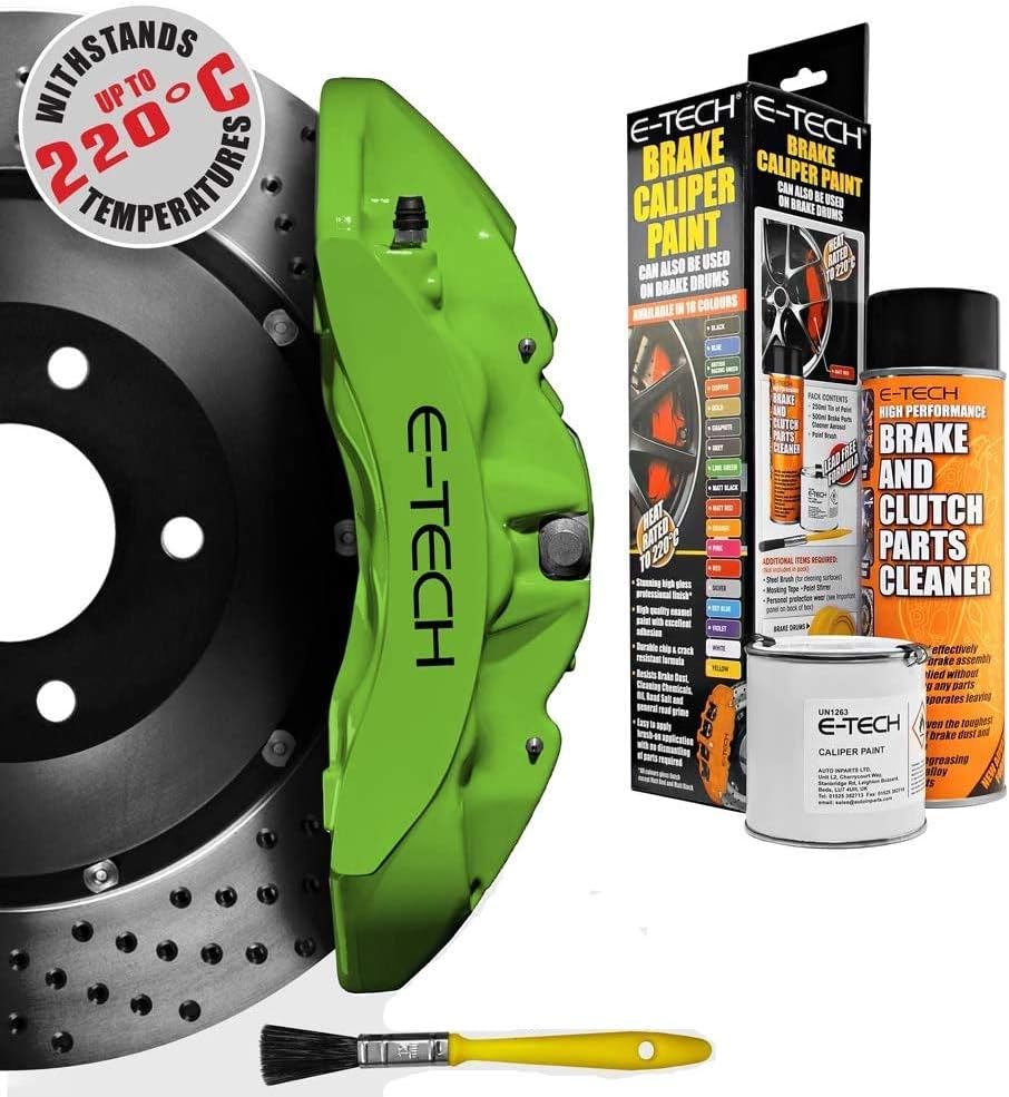 E-Tech Quality GREEN Car Engine Bay Block Valve Cover Brake Caliper Paint Kit