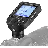 NEEWER Upgraded QPRO-C TTL Wireless Flash Trigger Compatible with Canon | 1/8000s HSS, Large Screen, Slanted Design, 5 Group 9 Customizable Functions for Q4 Q3 Z2 Z1 Z760 NW760 S101-300W PRO/400W PRO