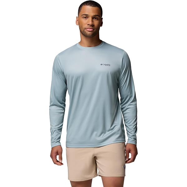 Columbia PFG Uncharted Neps Long Sleeve - Maglia Uomo A Manica Lunga Con Protezione Solare Omni-Shade E Traspirante Omni-Wick